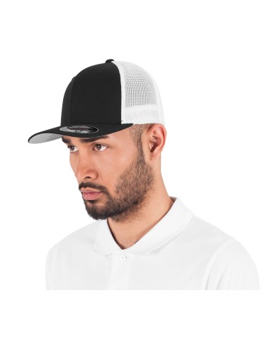 FLE-6511T-Flexfit Mesh Trucker 2-Tone Cap